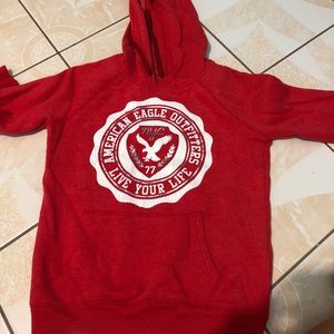 American eagle red hoodie